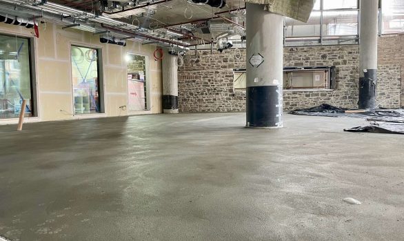 B Doherty Mobile Screed Factory | The Sidings | Final Pour Rapid Screed