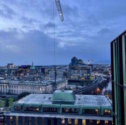 View from the roof Irish Life Campus on Lower Abbey Street | Redevelopment wall.ie