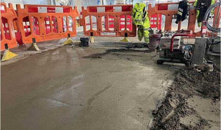 Dublin Airport | Mobile Screed Factory | Rapidur®EB5 Fast Track Screed